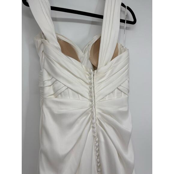 Amy & Eve Strapless Wedding Dress Bridal Gown Off Shoulder Sweetheart Mermaid - Picture 9 of 15